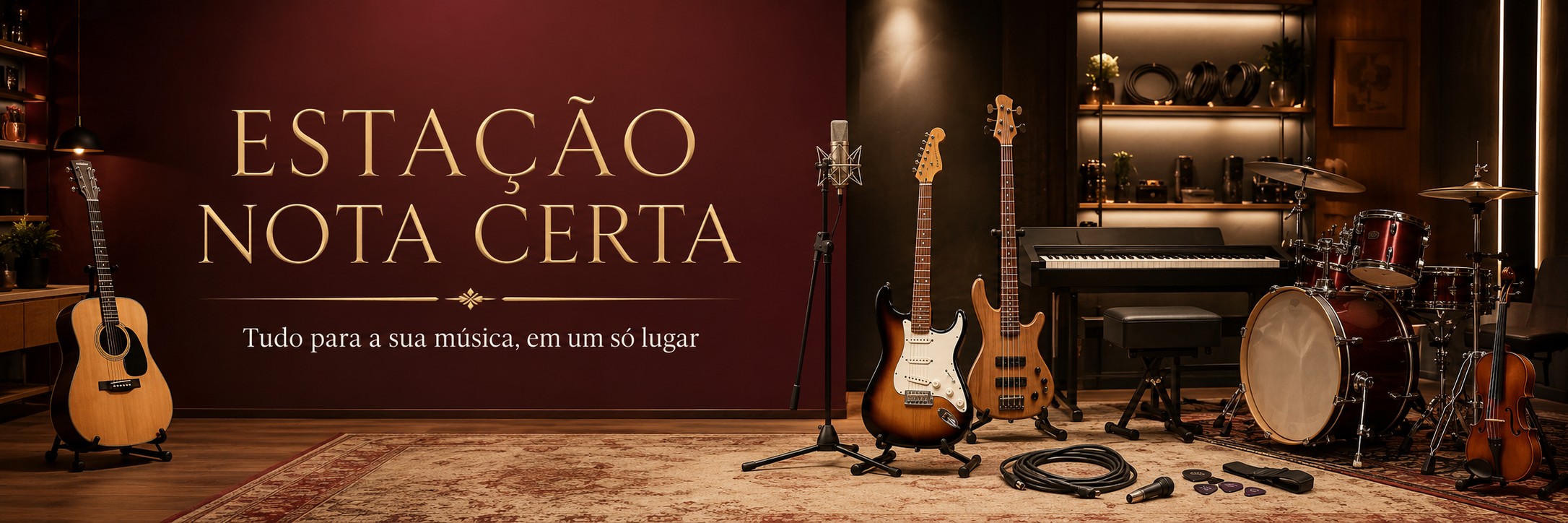 Estação Nota Certa — Tudo para a sua música, em um só lugar